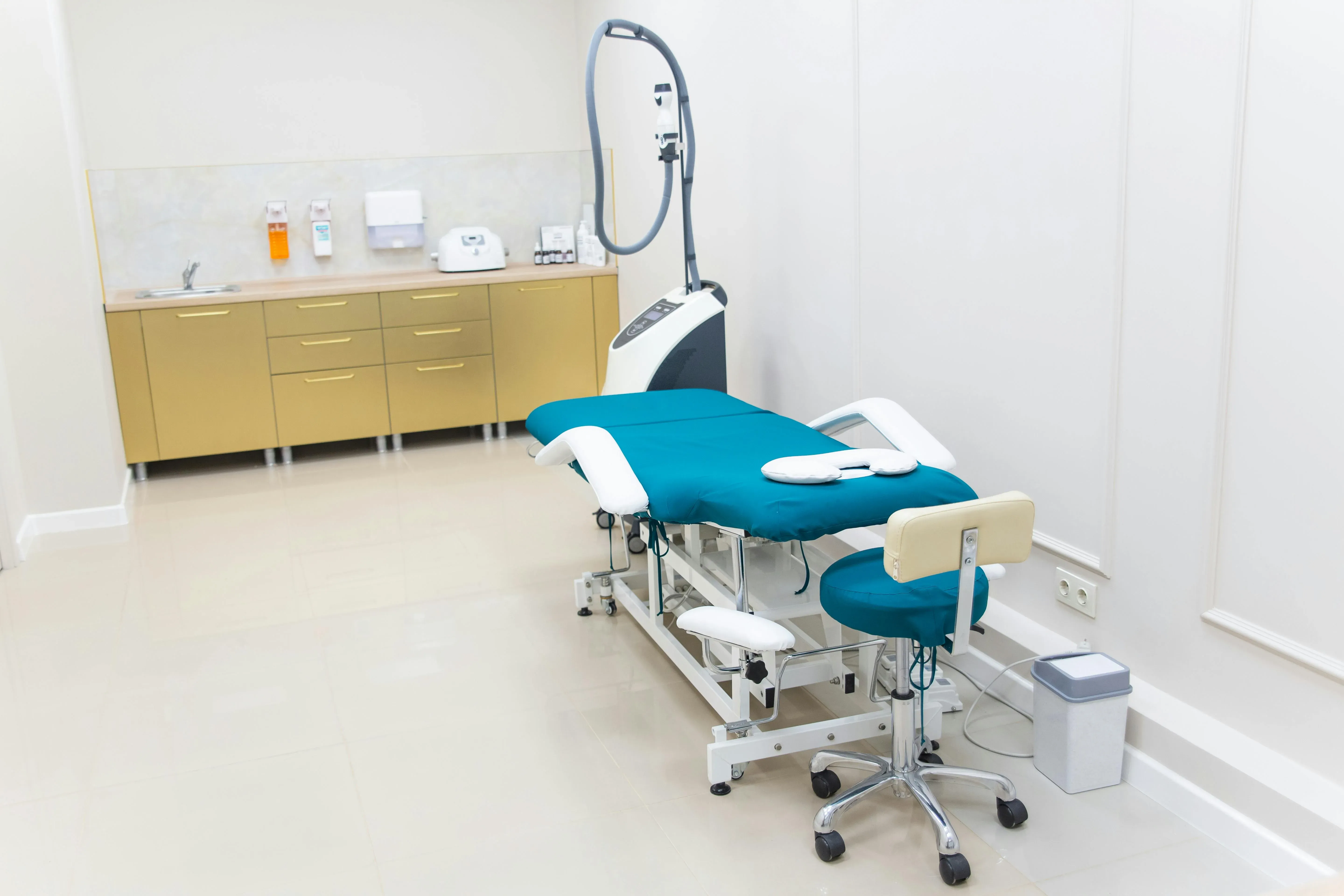 A treatment room at the office, where your appointment takes place